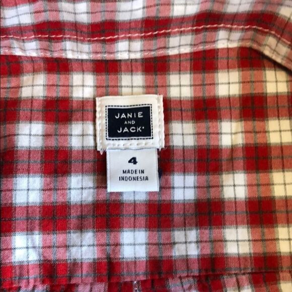 Button Down Shirt Boys 4 Janie and Jack - Picture 4 of 4